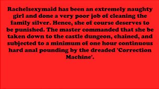 RachelSexyMaid Basement Penalty - Part two