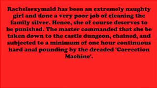 RachelSexyMaid Basement Penalty Part 1