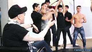 Watch this muscular young stud's ass get pounded hard and take a hot facial