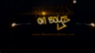 Milky thug gets ass-fucked by dark-hued folks