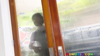 Ambisexual-nosey milky stud has his first-ever fag practice