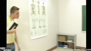 Fabulous fags fucking backsides in the classroom