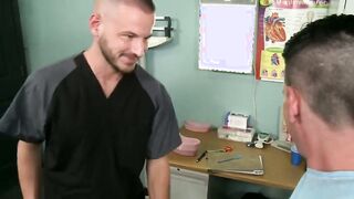 Jacob poked rock-hard at the therapist by his pal