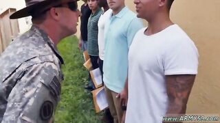 Uncut ebony fellows and uber-cute homosexual teenage smoothly-shaven bootie massive gonzo Yes Smash Sergeant!