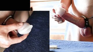 Watch Tenga Egg Demo's first time in POV with a big throbbing dick and a tight young ass