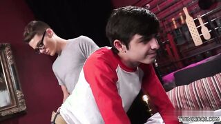 Brunette with brown hair takes a hard pounding & a hot load