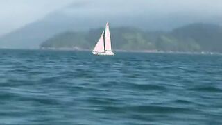 Latino Gonzo Pecker Railing On a Boat