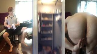 Watch this Greek hunk with a straight body take a hard pounding & get a warm creampie