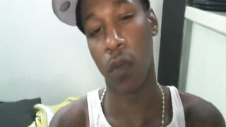 Youngster Slum Jack goes wild with his black man-meat, taking it in the ass and giving a handjob to his man-meat
