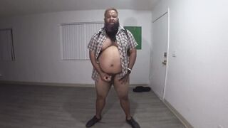 Watch this Hairy Black Guy Masturbate to Orgasm in the Living Apartment