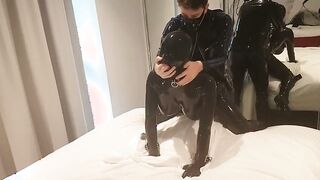 Watch this kinky protection lady get destroyed by a tattooed man's anal desires