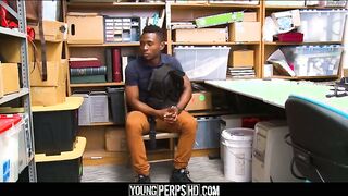 Fledgling Heterosexual Ebony Lad Banged By Dark-Hued Homo Mall Cop