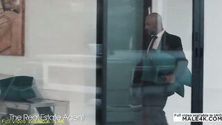 Humungous Ebony Pecker Packs The Real Estate Agent's Man-Cunt