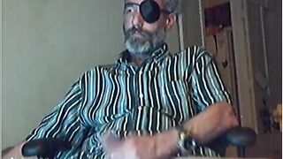 Watch this horny guy stroke his big dick and stroke his load in 1cyclops 52usa