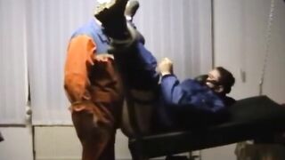 Hairy worker gets his ass drilled by a massive cock