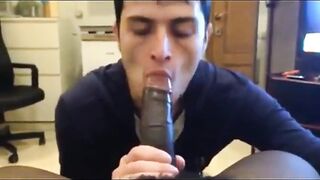 Hot Latino Young Boy Gives a Hot BJ and Eats a Creamy Load