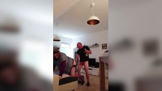 Hot guy gives a sloppy handjob and pounds hard in the ass