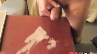 Watch this hairy amateur cum hard while playing with his big, hairy cock