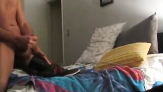 Watch this amateur guy stroke his cock with a Fleshlight in hot solo action!