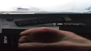 Watch Delaney's solo anal play and cumshot frenzy with a big, horny hunk