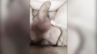 Hot Latin dude jerks off and cums hard in his hungry hole