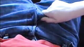 Watch just in time 2 - A hot amateur twink gets a hairy handjob & cumshot