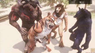 Wild Time Vids and their furry friends get kinky in a wild game of fucky-fucky