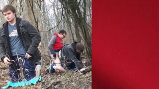 Sonny Porter dominates Moist in the forest with rough anal & handjob action