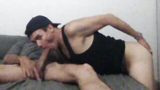 Sammy Lockwood dominates a hungry young bottom with his monster cock
