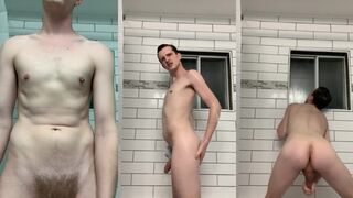 Connor Cumin shows off his big, hairy ass and gives a hot, hot show