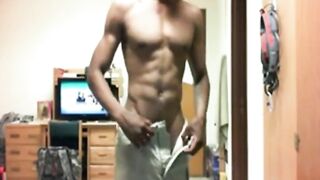 Solo male in hairy twink gets off with a big black cock in Homo-sensual Solo
