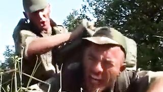Military hunk gets his ass drilled hard in hardcore anal action