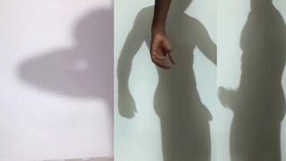 My sexy friend, the Muscled Frolicking with my Shadow, gives me a handjob and fucks me hard in HD