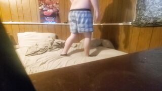 82Lou's Hairy Ass Gets Cleaned Up & Enjoyed by a Sexy Parent