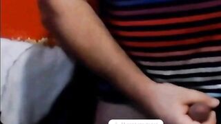 Watch this hairy Argentinian grandpa stroke his massive dong solo