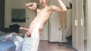 Hot interracial teen is always eager for a juicy bareback blowjob and anal action