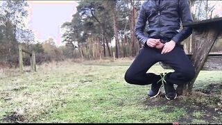 when some folks are alone in the woods they take a urinate or fapping off