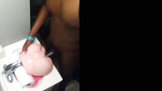 Hungchamp28's BBC edging skills are the stuff of legend in this public restroom compilation