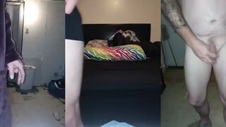 Cox Cummin's hot solo session with a tattooed dude