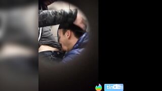 Watch this amateur guy's massive dick get soaked in hot jizz