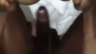 Watch this black stud give a sloppy handjob and get a hot cumshot in HomoFack Me Like You Hates Me 2
