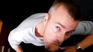Watch these married straight men enjoy a steamy amateur blowjob with a big cock twist
