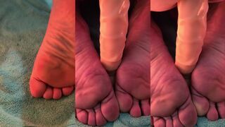 Johnyyy123's solo play with his toy leads to a cumshot on Fake Penis Rail