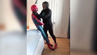 Stevefitch's amateur friend, a hot ginger, smashes Spiderman with his toys - Part 1