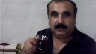 Turkish grandpa shows off his hairy body and chubby assets in hot solo session