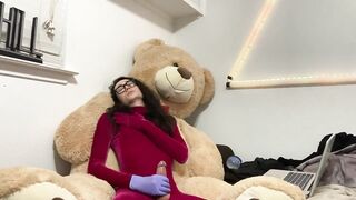 Small_Asian's Zentai Masterbation: A Solo Homo Session with a Big Dick and a Hot Load