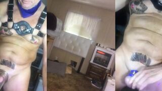 Stixx66 goes wild with a juicy juicy dick while tugging his hairy ass and smoking a cigarette