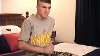 CJ Fapping: Hairy Hunk Gives a Wild Hunk a Handjob & a Cumshot