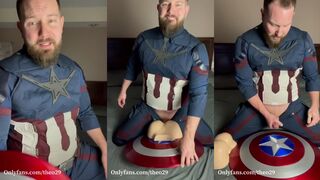 Theo4508 shows you just how America's Manstick can make you cum with his big cock and cosplay skills
