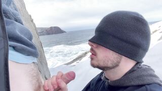 Curious guy gets a mouthful from TheSquirtleSquad while out on the town